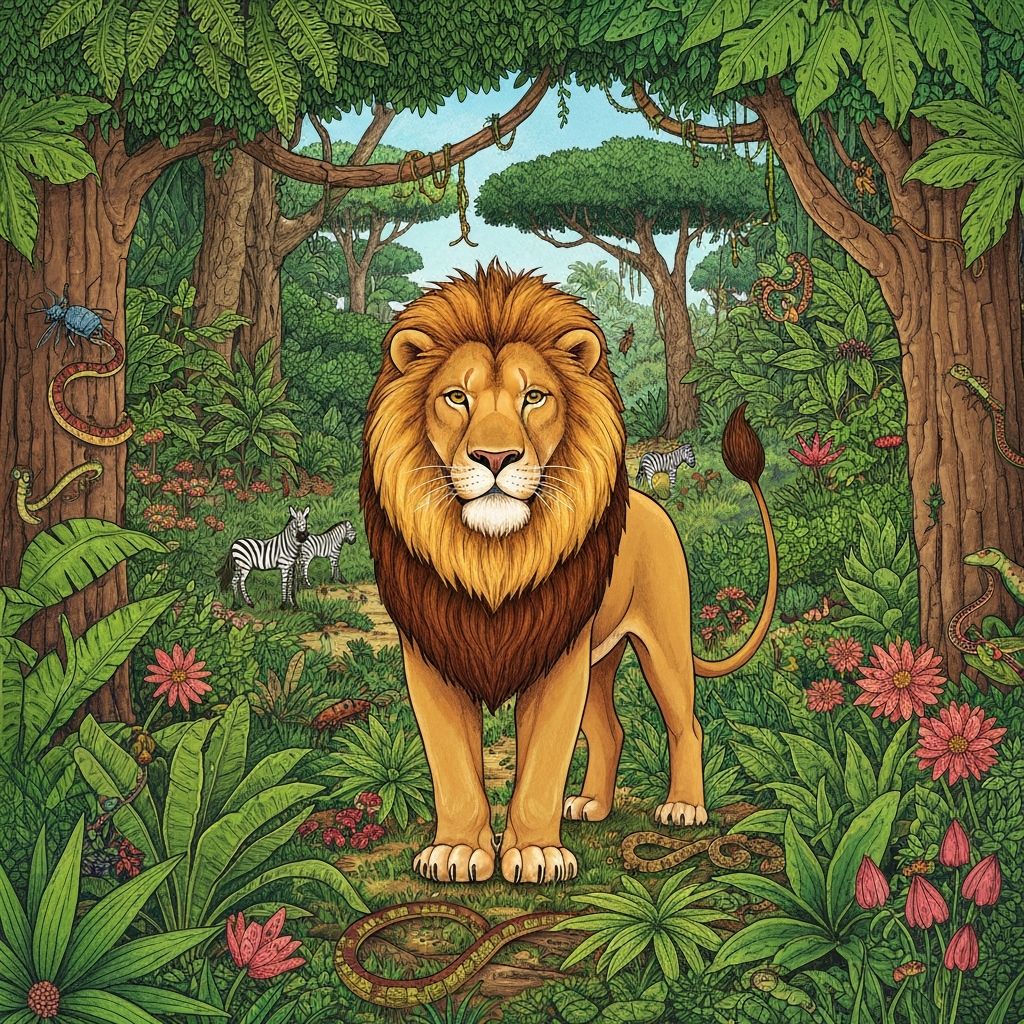 L'histoire du petit lion courageux